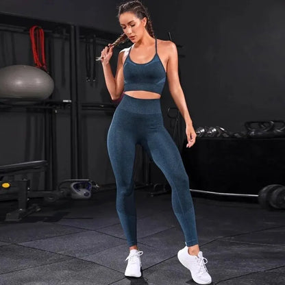 Seamless Yoga Set Sportswear Gym High Waist Suits