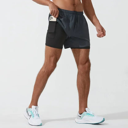 Cycling Shorts Fast Dry Three-Point Lined Training Bodybuilding