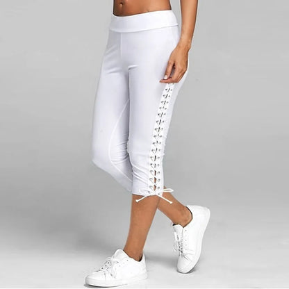 Casual Slim Thin Pants Women's Streetwear High Waist