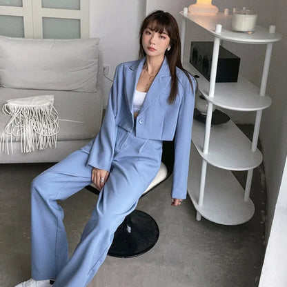 Fashion Pant Suits - Women’s Blazer Set 2 Pieces