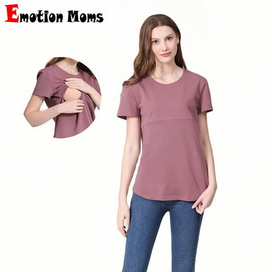 Summer Zipper Maternity Top - Invisible Pregnancy Lactation