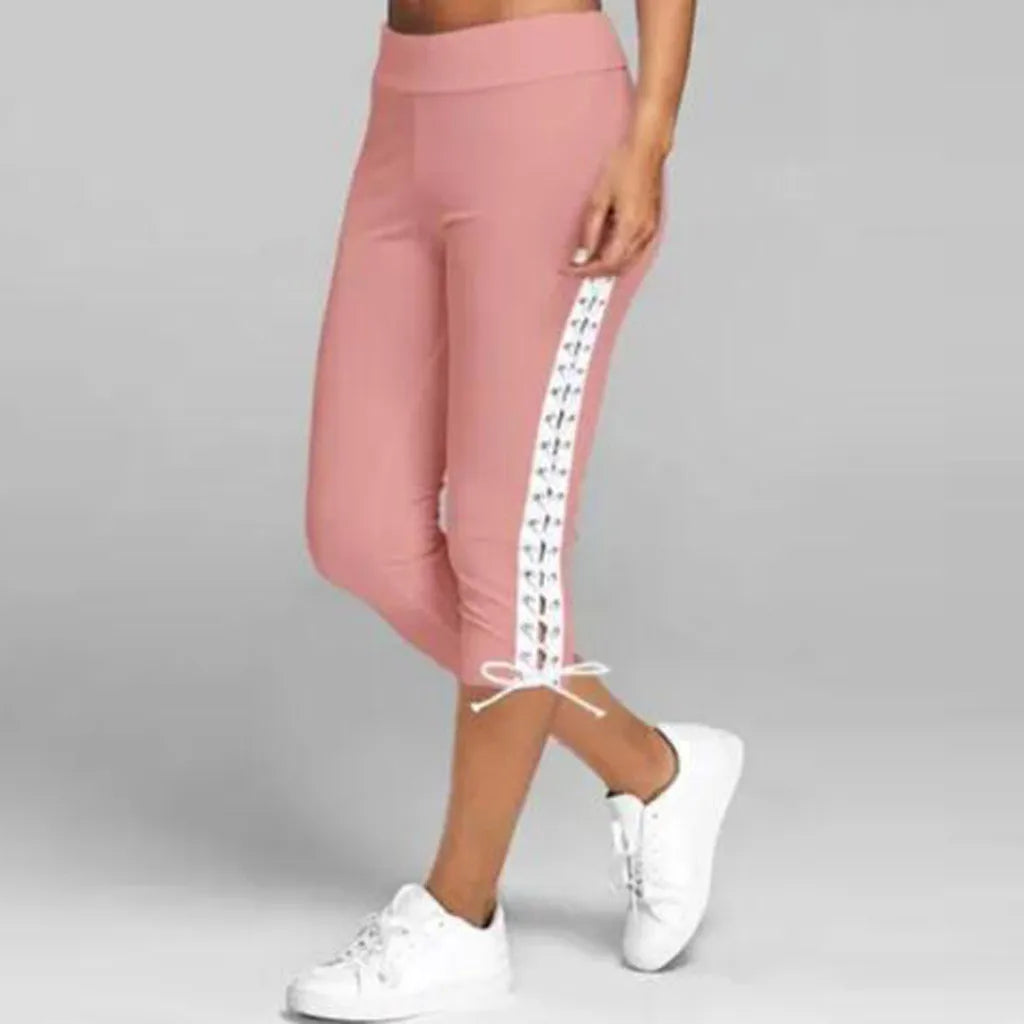 Casual Slim Thin Pants Women's Streetwear High Waist