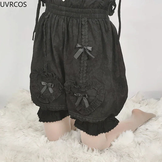 Japanese Kawaii Lolita Safety Shorts Pants Women's Sweet Lace