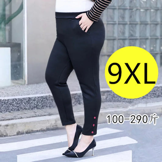 Office Formal Plus Size Pants Women's Haren Girls High Waisted Work