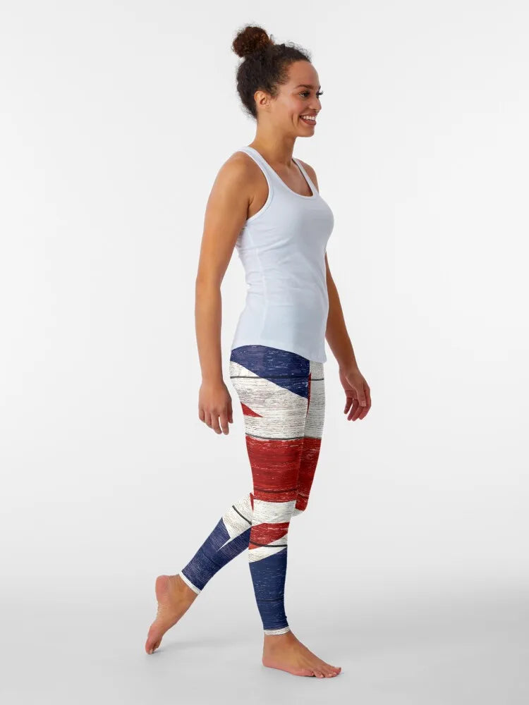 UK Flag Leggings Pants Sport Training Pants Sportswear