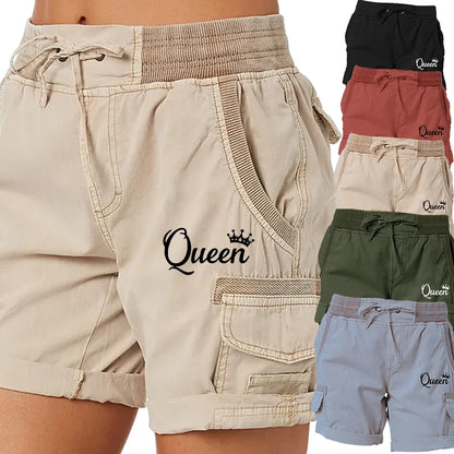 Printed Women's Cargo Shorts Stretch Golf Active Shorts Work