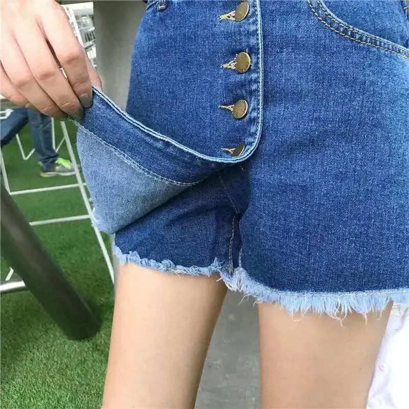 Short Pants Women's To Wear Loose Shorts Baggy Jeans Culotte Denim Hot Harajuku