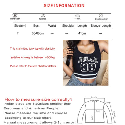 ITOOLIN Sexy Crop Tops Women Letter Print Tank Top With Pad Sleeveless Casual Camisole Solid Basic Tube Top Female Spring Summer