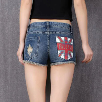 New Arrival Plus Size Short Jeans Women's Denim Skinny Frayed Cool Shorts