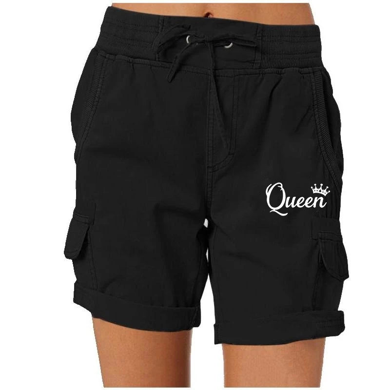 Printed Women's Cargo Shorts Stretch Golf Active Shorts Work