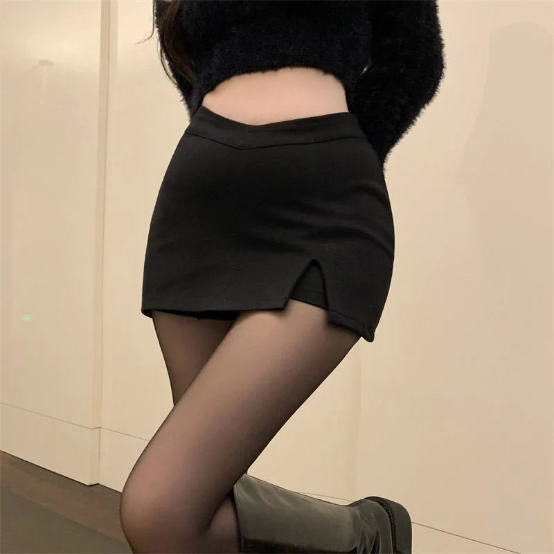 Women's Sexy Split Shorts Skirt Summer Korean High Waist