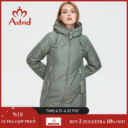 Women’s Winter Jacket - Mid-Length Hooded Parka