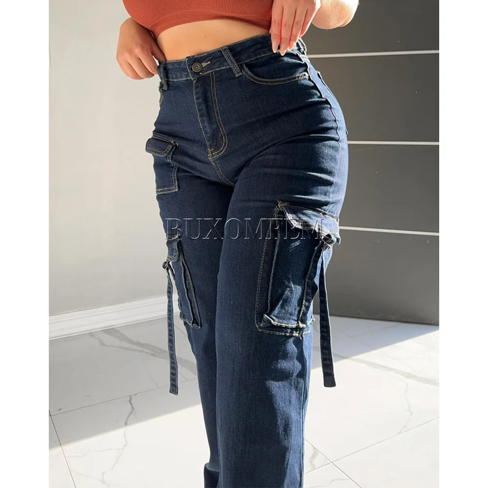 High Waisted Loose Multi-Pocket Cargo Pants Daily Unique Stylish