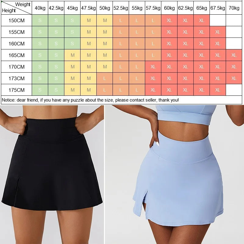 Cloud Hide Mini Safe Sports Skirt Workout Tennis Dancing