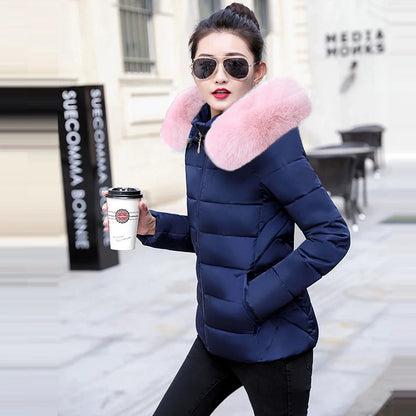 Hooded Parka - Big Fur Winter Jacket for Women-1 Womenswear Coats