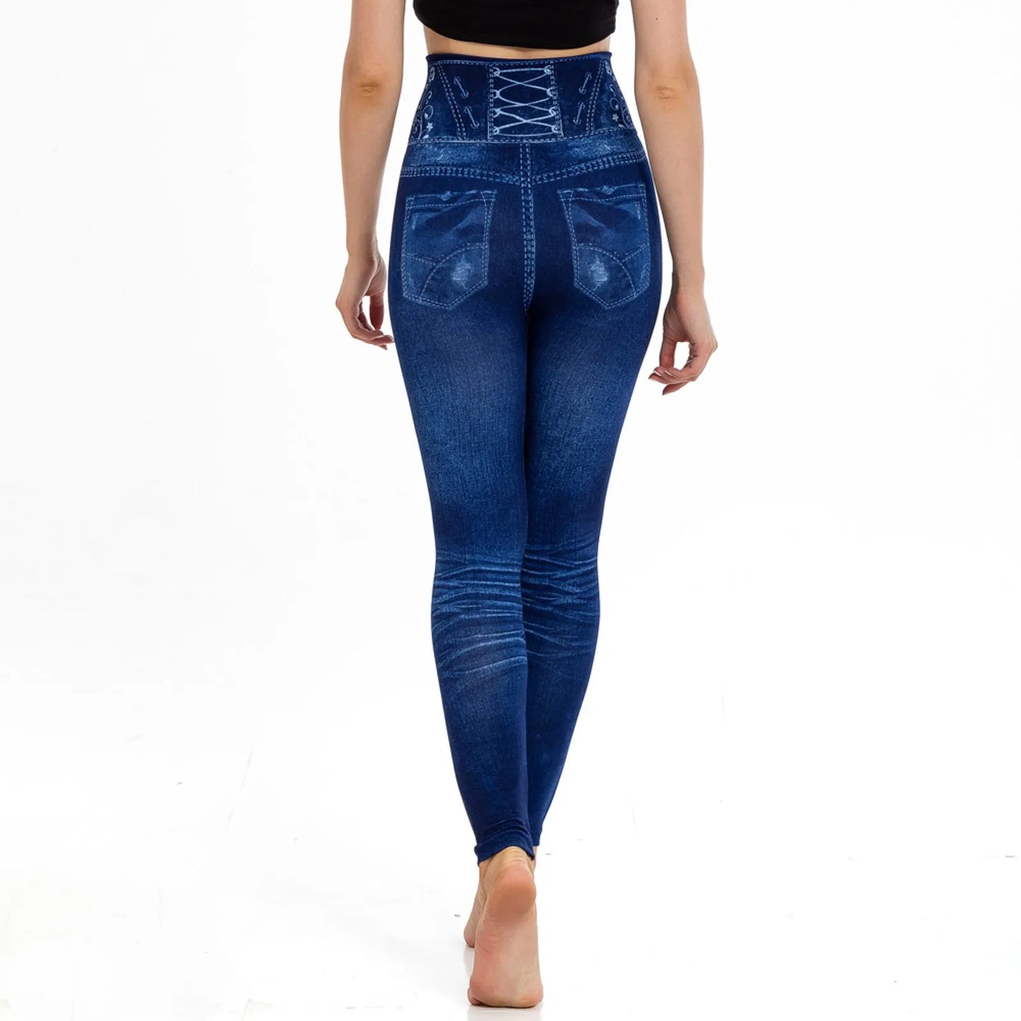 Women's Blue Stretch Jeggings