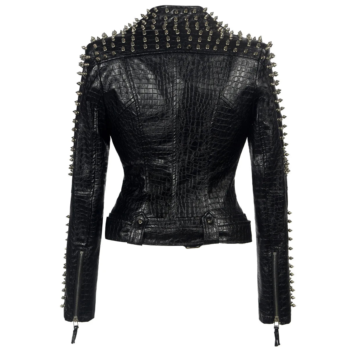 Steampunk Leather Jacket - Short Gothic PU Coat