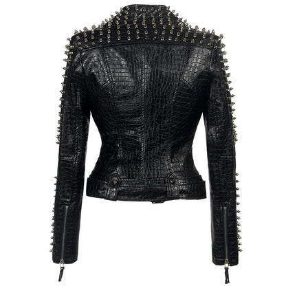 Steampunk Leather Jacket - Short Gothic PU Coat