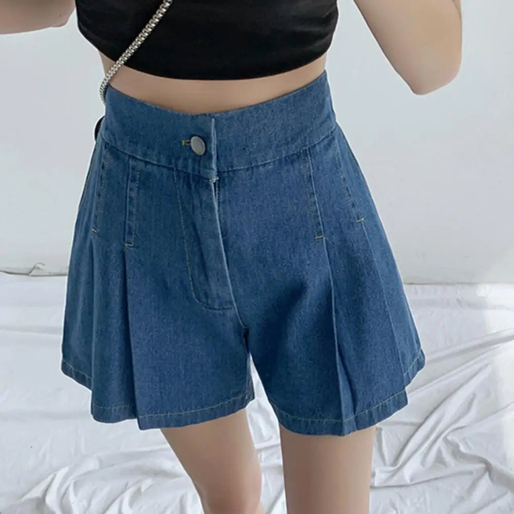 Vintage Denim Mini Skirts Women's Summer Sexy