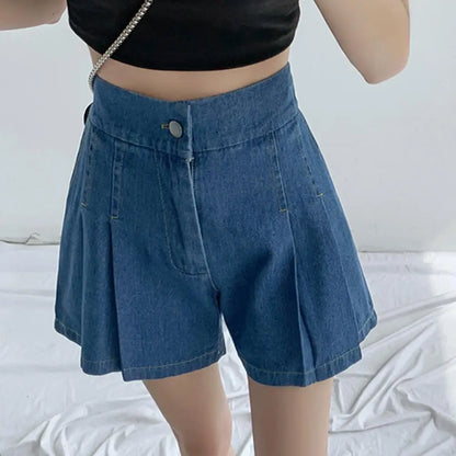 Vintage Denim Mini Skirts Women's Summer Sexy