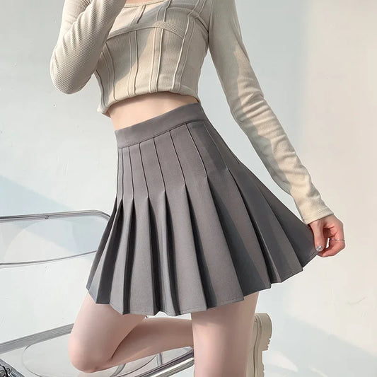 Wool Autumn Winter Skirt Women's High Waist Mini Woolen Skirts Winter