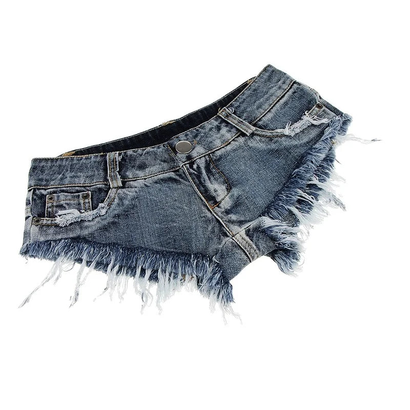 Shorts Mini Hot Jeans Pole Dance Micro Denim Beach