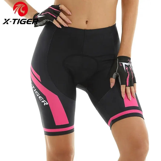 X-Tiger Women's Cycling Shorts 3D Gel Padded Shockproof Mtb Mountain