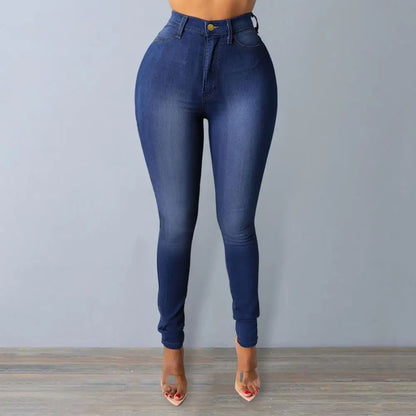 Skinny Jeans High Waist Women's Skinny Fit Denim Jeans With Zipper Fly Pockets