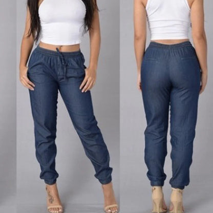 Sexy Loose Pencil Jeans Women's Leggings High Waist