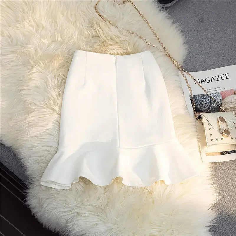 Women's Ruffles Mini Skirt Sexy Sweet High Waist