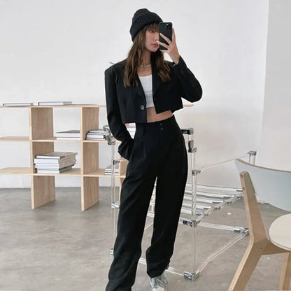 Fashion Pant Suits - Women’s Blazer Set 2 Pieces