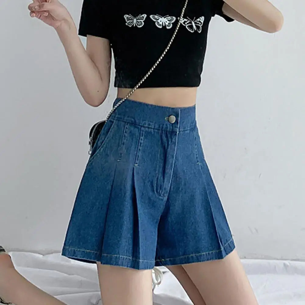 Vintage Denim Mini Skirts Women's Summer Sexy