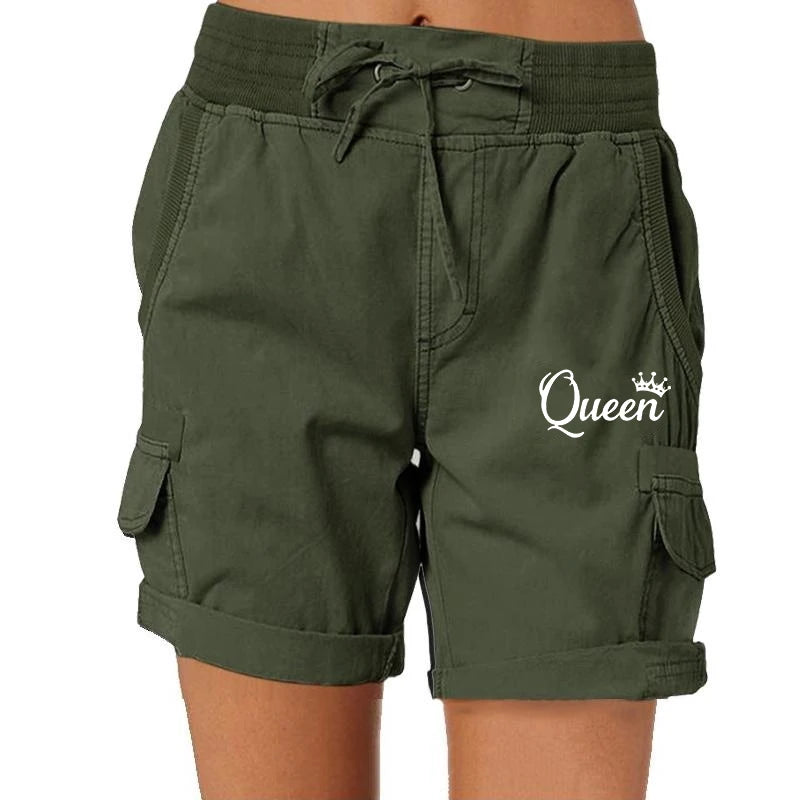 Printed Women's Cargo Shorts Stretch Golf Active Shorts Work