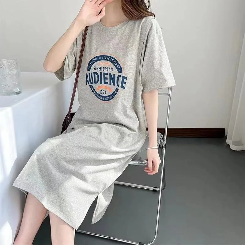 Nursing Dresses Pregnant Breastfeeding Dress Summer Maternity Loose Casual Clothing