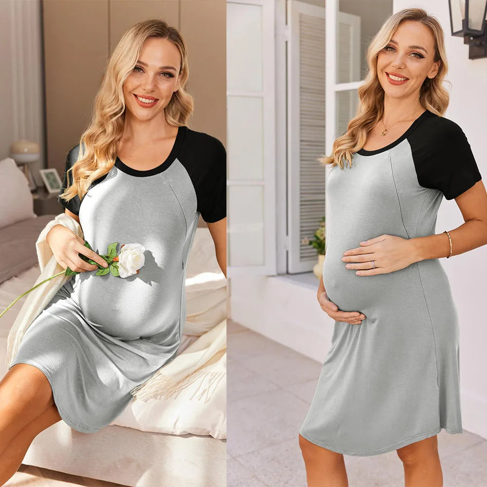 Women’s Nursing Gown - 3 in 1 Maternity Hospital Wear