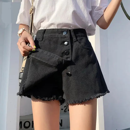 Short Pants Women's To Wear Loose Shorts Baggy Jeans Culotte Denim Hot Harajuku