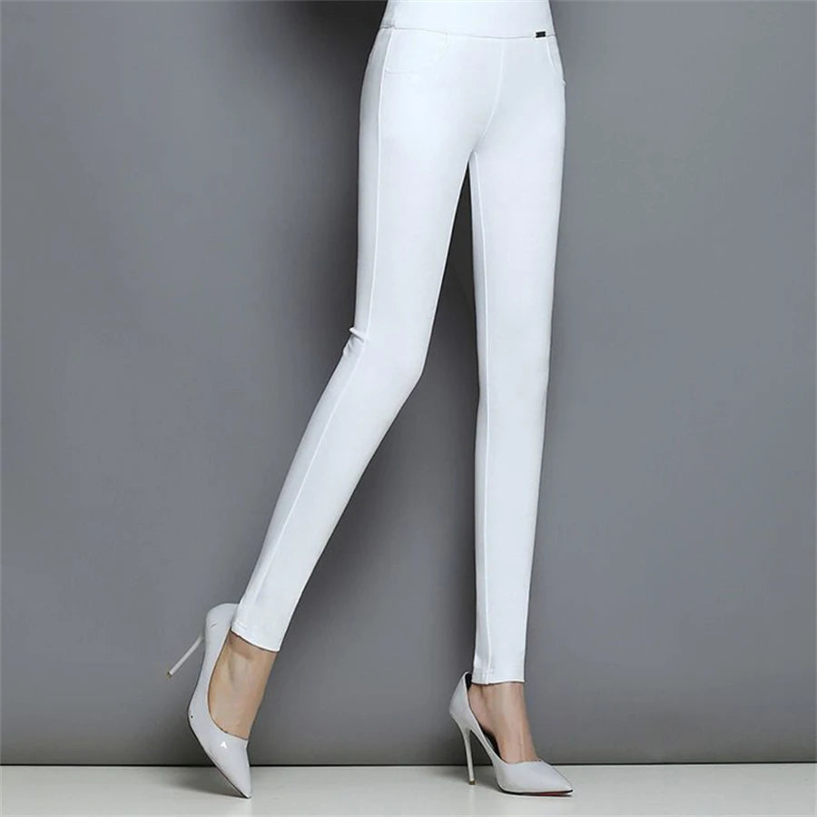 Women's Slim Waist Stretchy Skinny Jeans Korean