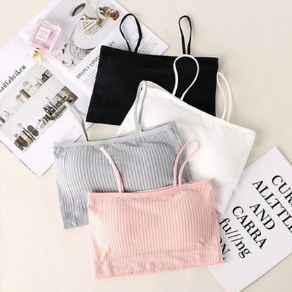 Women Cotton Underwear Tube Top Bra Ladies Thread Bra Comfort Up Women Sports Bra Sexy Top Female Crop Top Sexy Lingerie