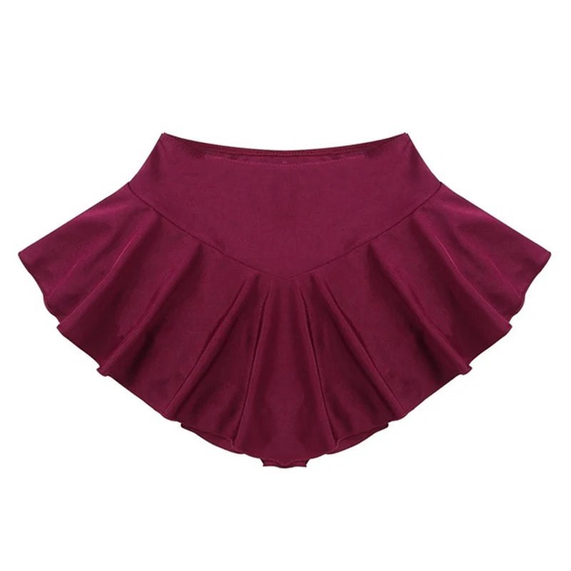 Women's Fashion Skirts Tennis High Waist Plain Skater