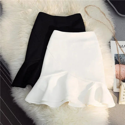 Women's Ruffles Mini Skirt Sexy Sweet High Waist