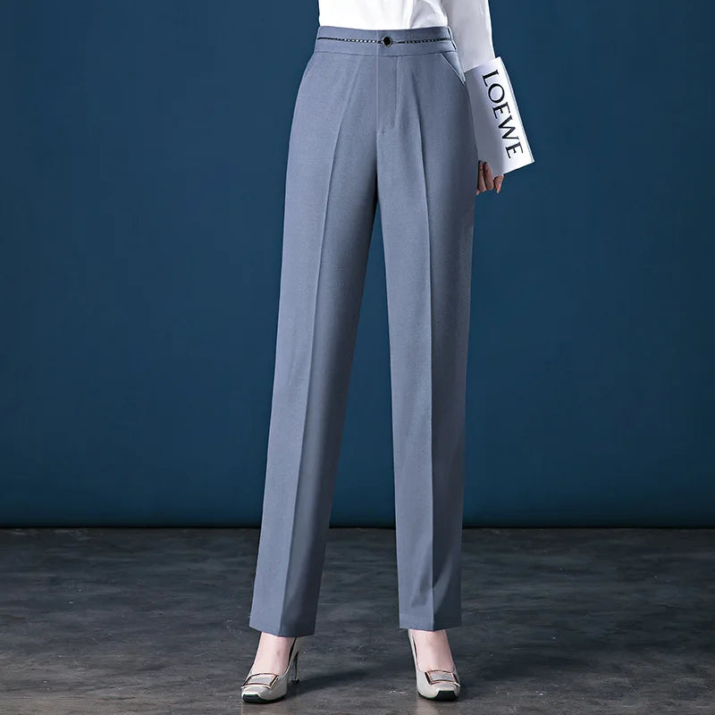 Women's Formal Suit Pants Comfortable Stretch Elastic Waist Work Pants