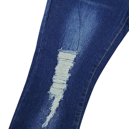 Denim Maternity Jeans - Straight Long Pregnancy