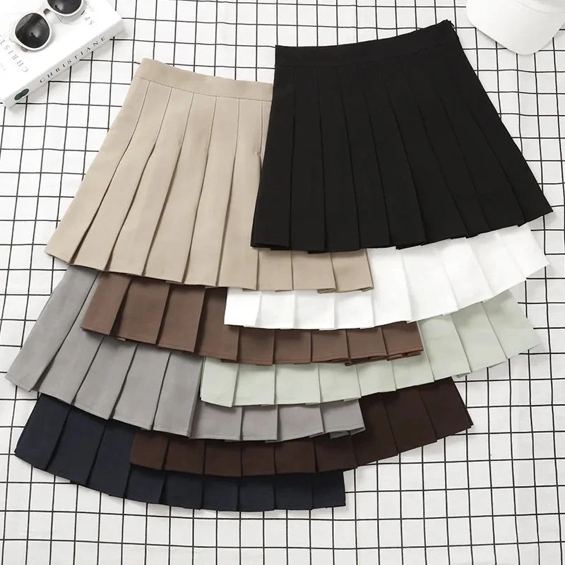 Women's Pleated Tennis Skirt High Waist Mini Skirts