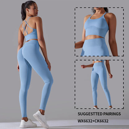 Vnazvnasi Seamless Women's Sports Set Yoga Suit Fitness