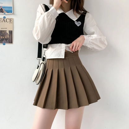 Women's Pleated Tennis Skirt High Waist Mini Skirts