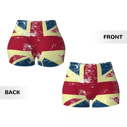 Tight Hip Sports Shorts British Flag Vintage Fitness