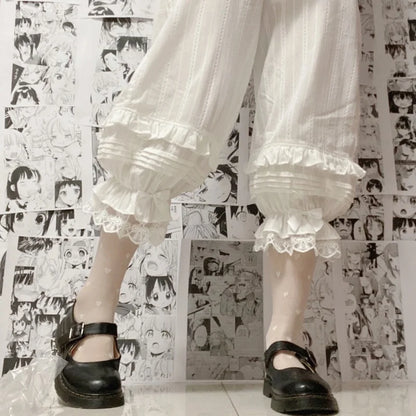 Japanese Sweet Lolita Safety Short Pants Women's Ruffled Knickers