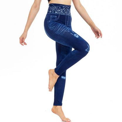 Women's Blue Stretch Jeggings