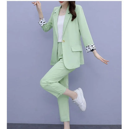 Women’s Summer Blazer Set - Casual Thin Matching