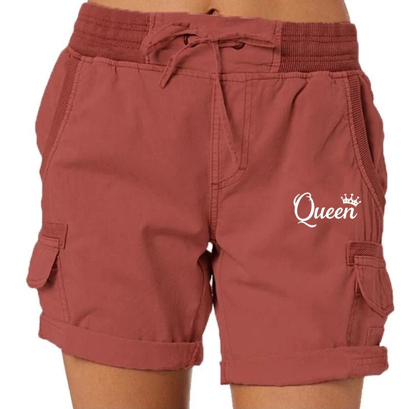 Printed Women's Cargo Shorts Stretch Golf Active Shorts Work